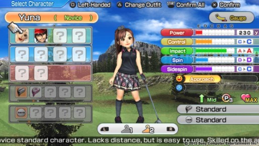 everybody golf char