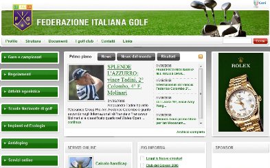 Nuovo sito Federazione Italiana Golf