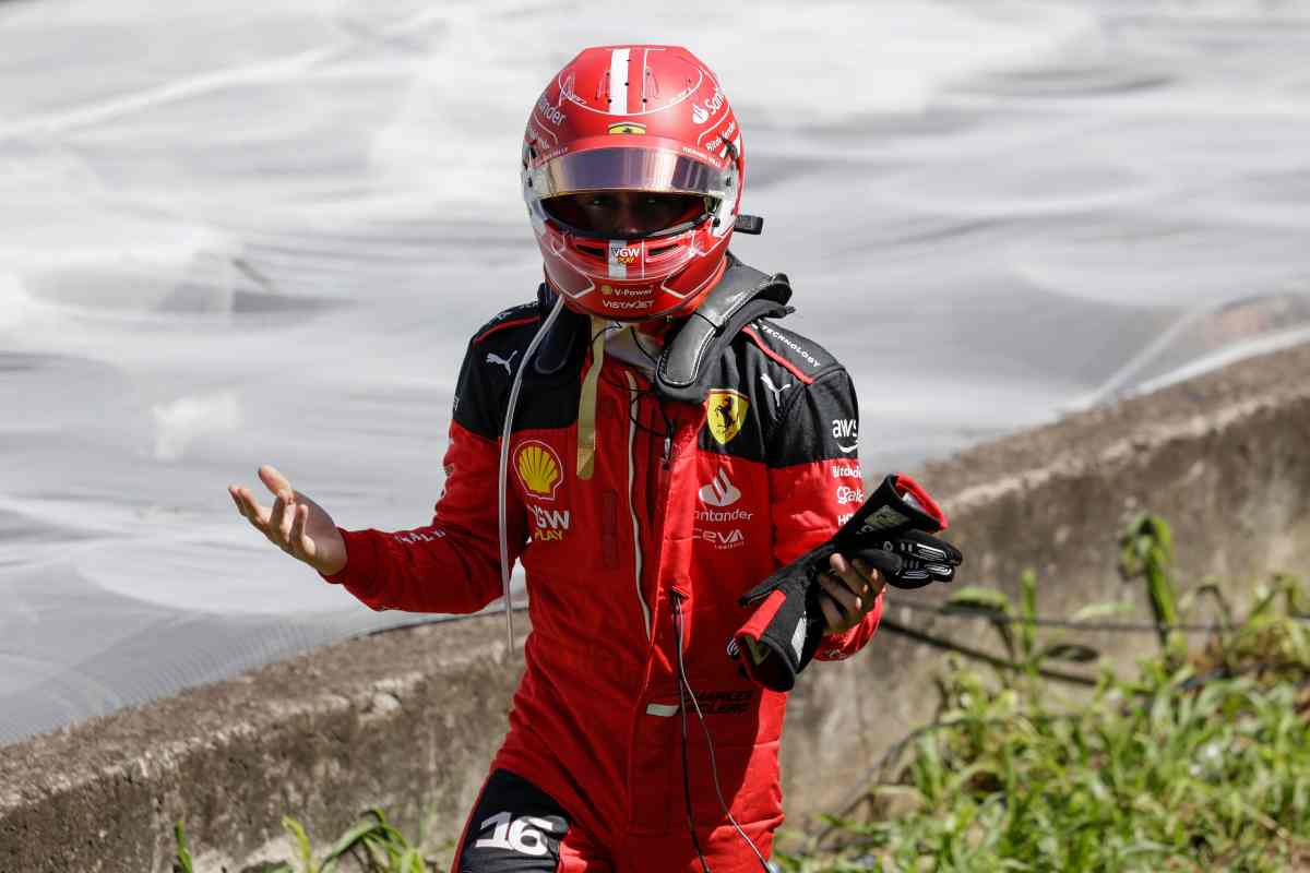 Leclerc ritiro GP Brasile