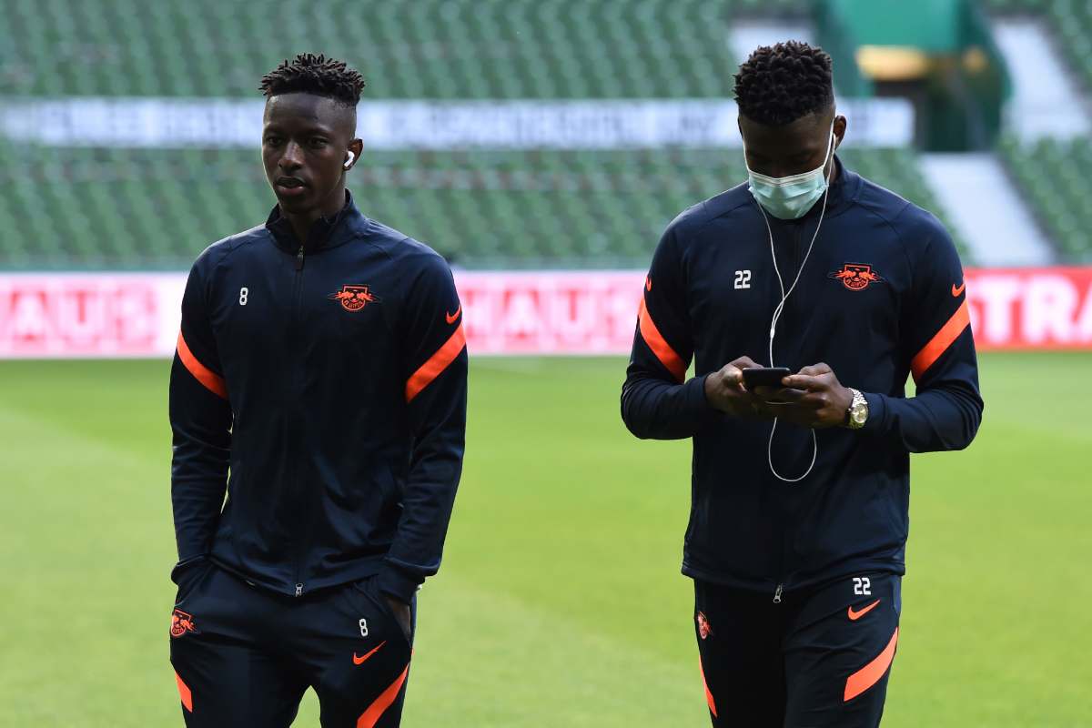 Giocatori durante il pre partita