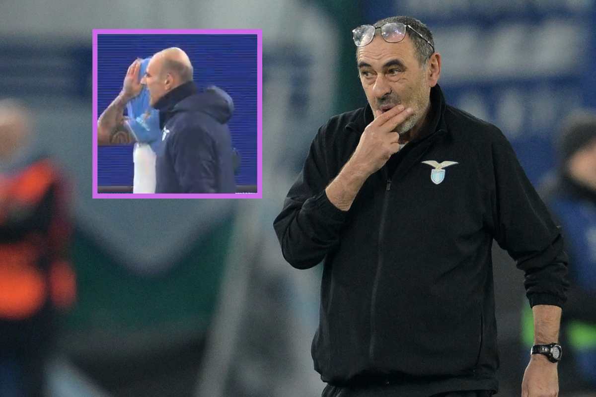 Infortunio Lazio, esce disperato e con la maglia in volto