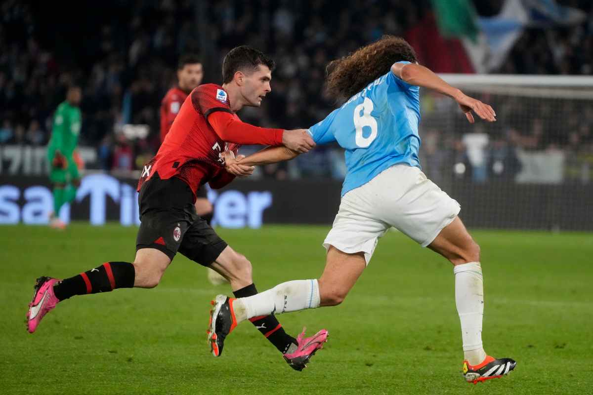 Pulisic e Guendouzi in Lazio-Milan
