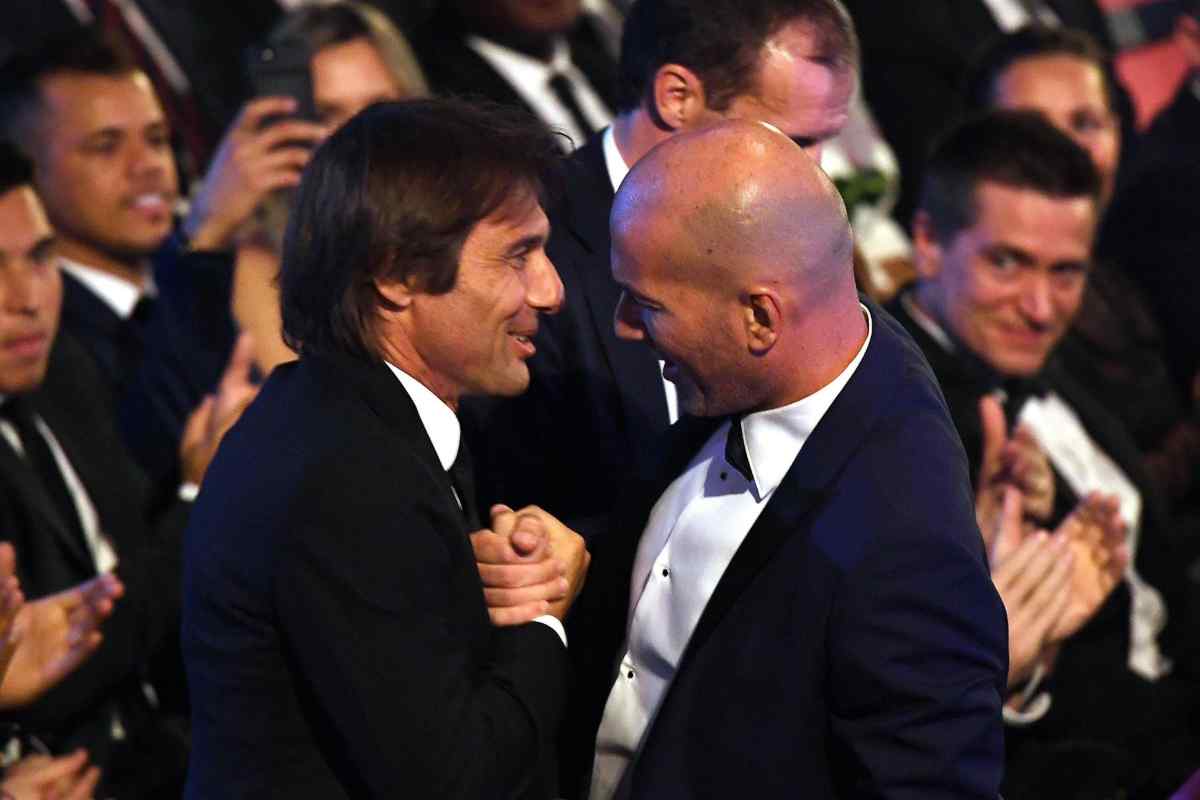 Antonio Conte e Zinedine Zidane, uno dei due ha trovato panchina