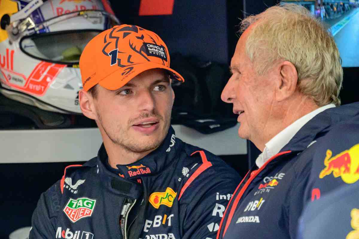 Verstappen e Marko via insieme dalla Red Bull