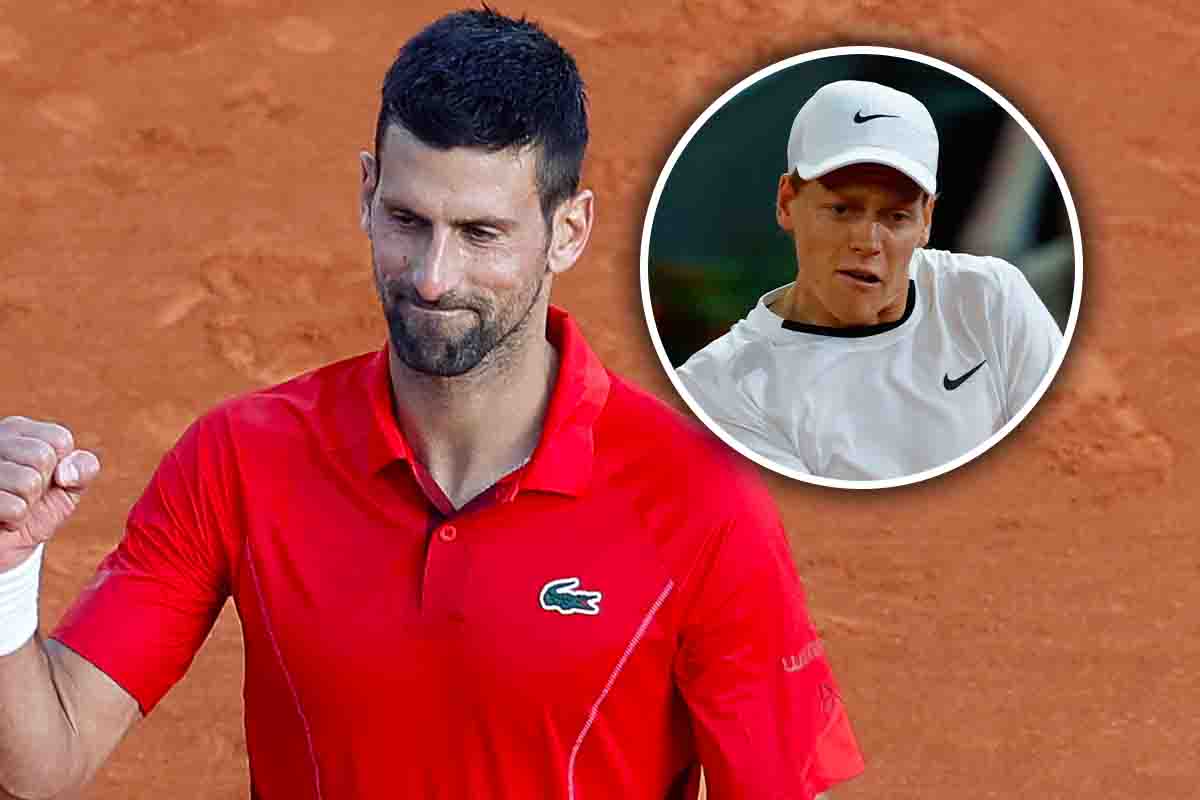 Djokovic esulta contro Sinner