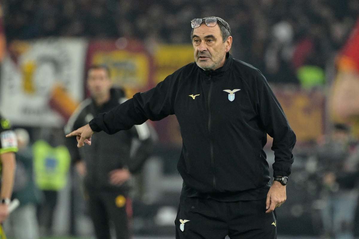 Maurizio Sarri in panchina