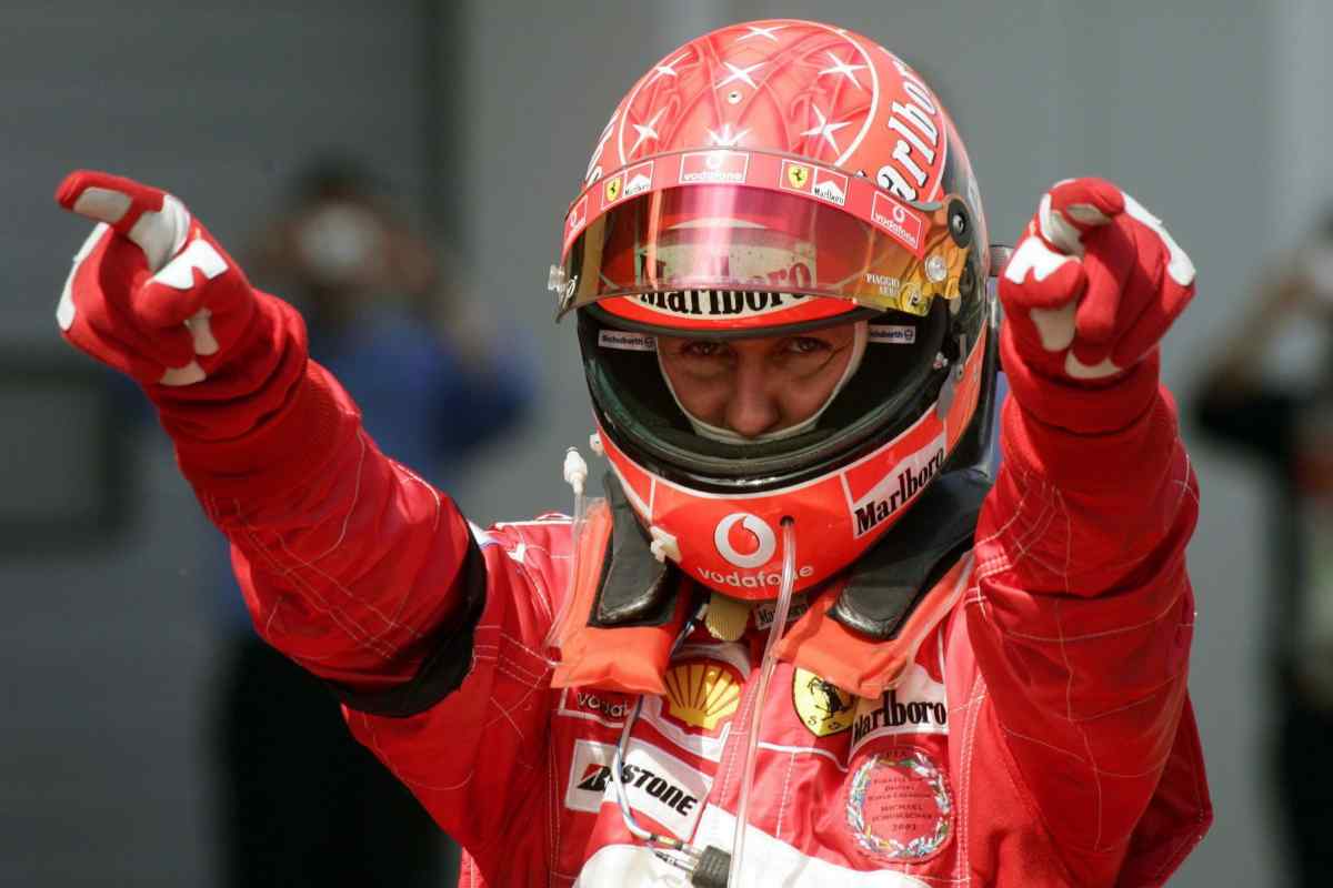 Scatto amarcord Schumacher, il ricordo della Ferrari 