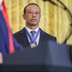 Tiger Woods imbronciato