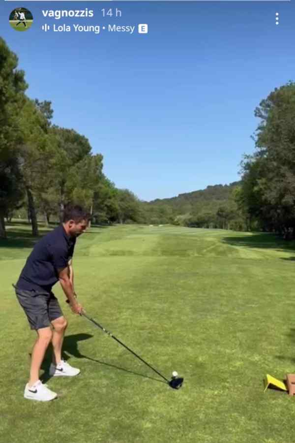Vagnozzi sul campo da golf