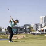 un golfista sul campo