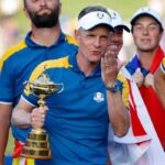 Luke Donald con il trofeo della Ryder Cup