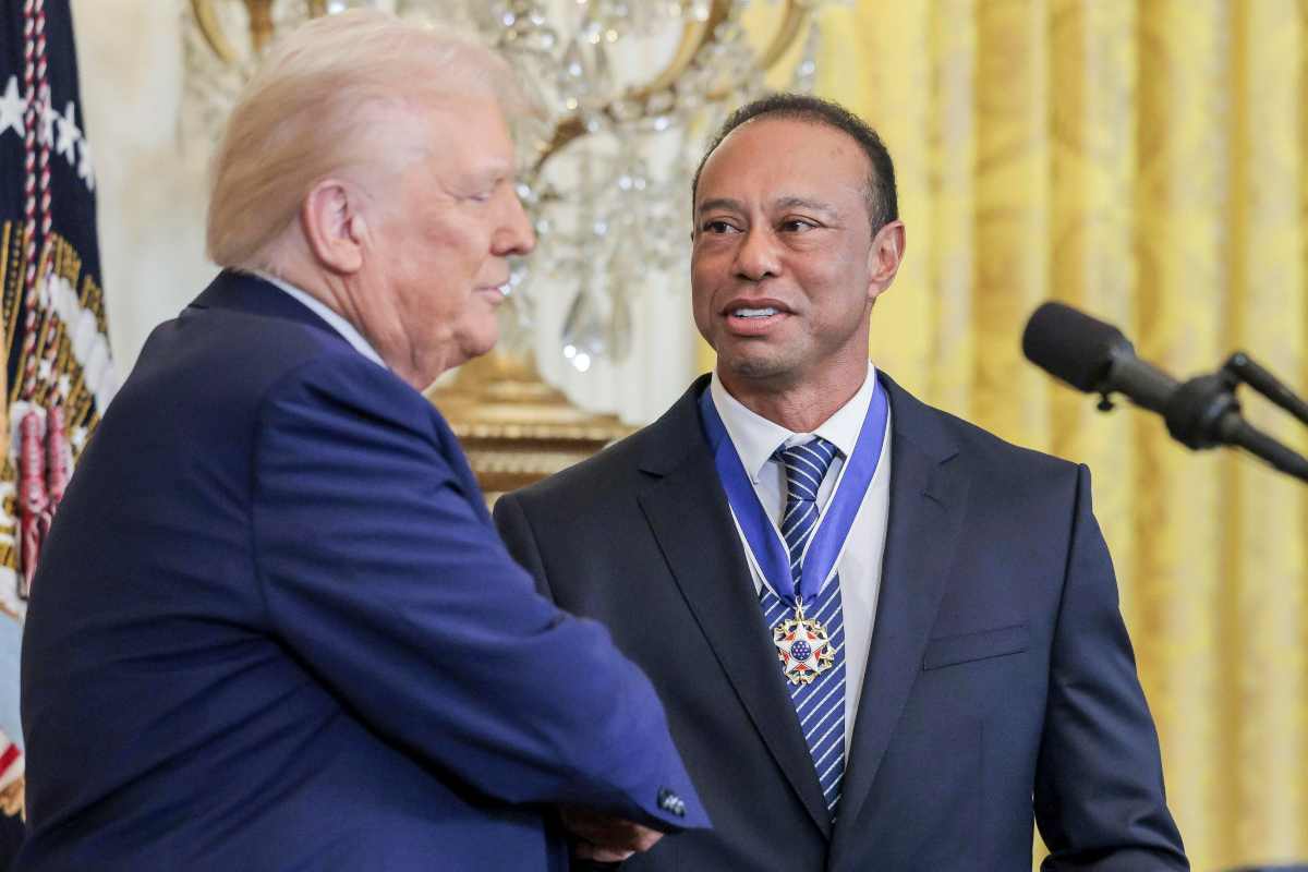Tiger Woods con Donald Trump