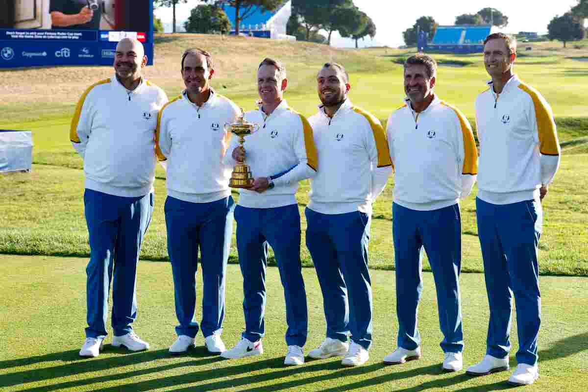 i vice capitani di Ryder Cup in una foto di gruppo
