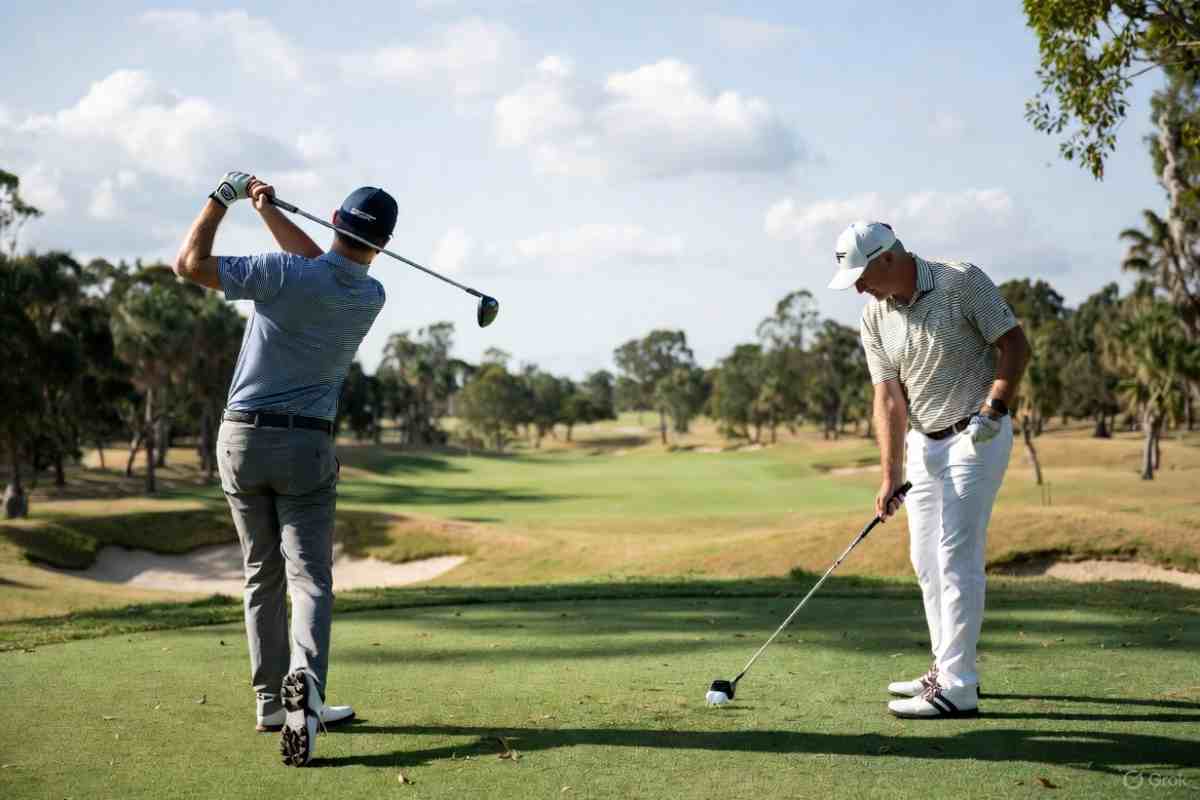 Giocatori di Golf in una partita
