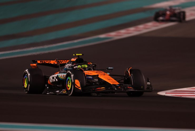 Lando Norris nella sua McLaren