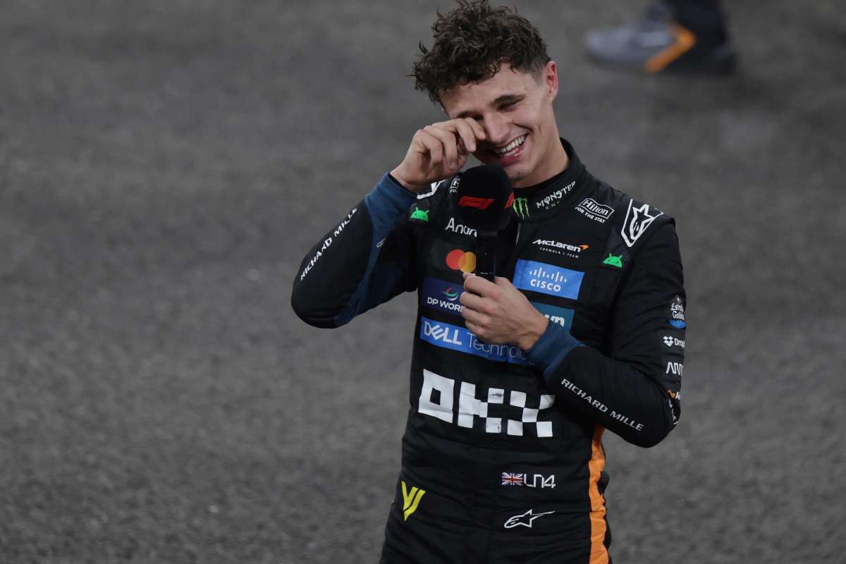 Lando Norris festeggia