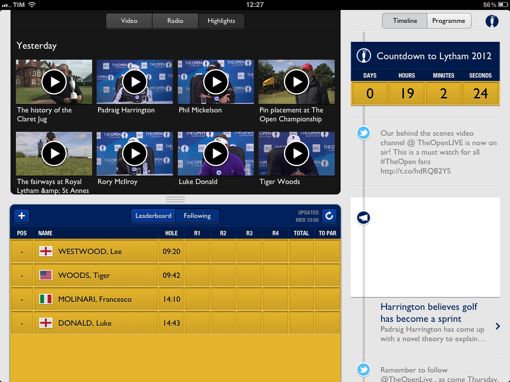 open championship iphone ipad app